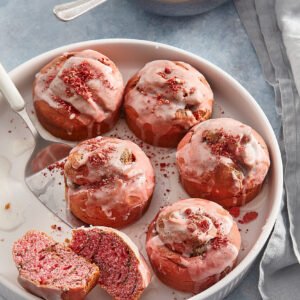 Red Velvet Cinnamon Buns